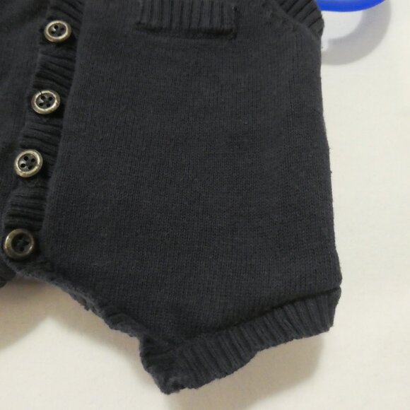 TAPE A L'OEIL | 12 months | Navy Blue Button-Up Sweater Vest - Picture 9 of 16